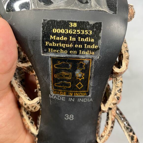 Free people colette cinched Shoes Block heel Womens Size 8 - Picture 8 of 9